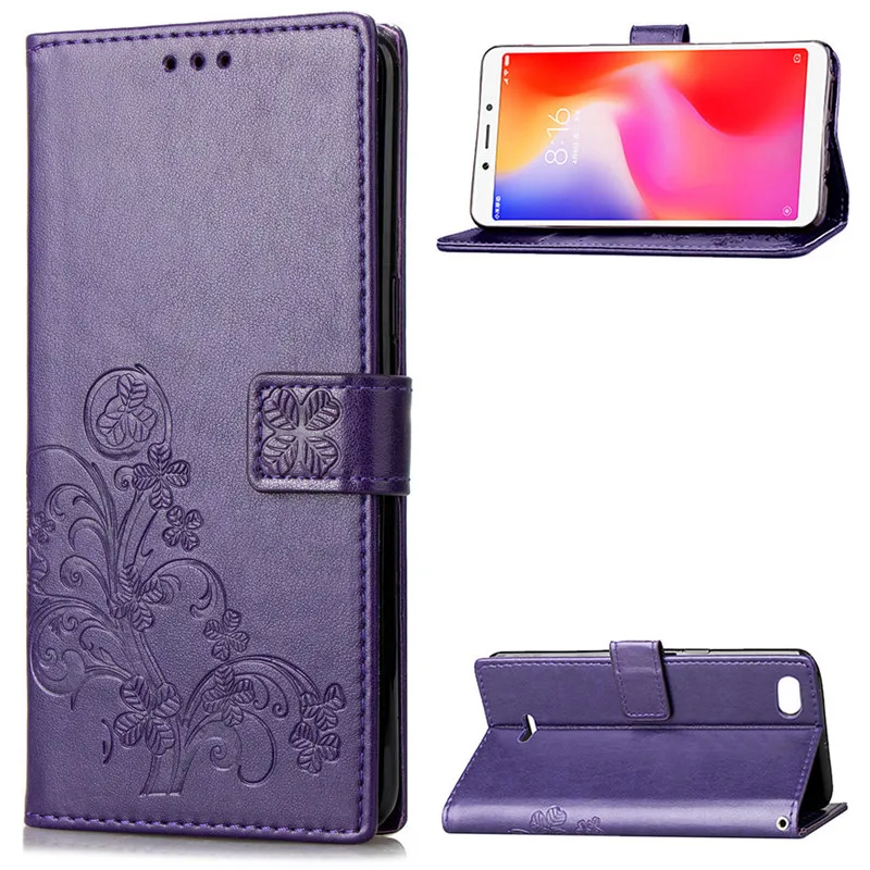 For Xiaomi Redmi 6A Case Redmi 6A Cover Silicone Case For Redmi 6 Leather Wallet Flip Case For Xiaomi Redmi 6A 6 A A6 Redmi6 6A