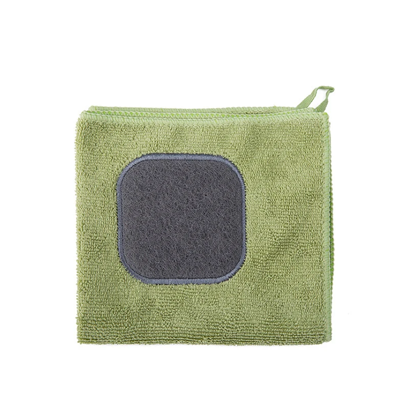 DINIWELL 1 шт. эффективное антижировое полотенце для мытья посуды из бамбукового волокна волшебное кухонное полотенце для мытья окон и ванной - Цвет: green