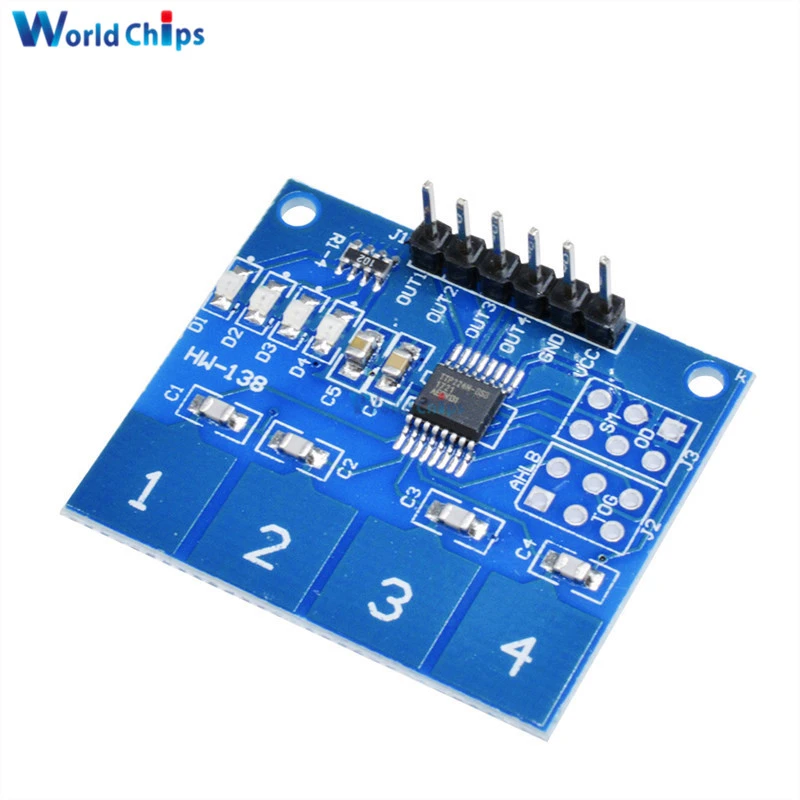 激安 店 Rakstore 4チャンネル Ttp224 デジタルタッチセンサーモジュール 静電容量式タッチスイッチ Arduino用並行輸入品 安い 購入 Rss Kayserito Org Tr