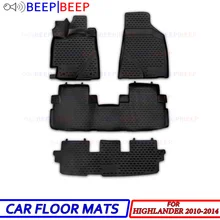 Автомобильные коврики для Toyota Highlander 2010-, автомобильные коврики, автомобильные коврики, водонепроницаемые, пылезащитные, стильные, для интерьера