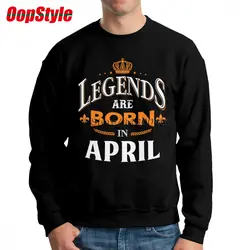 Legends Are Born In April мужская толстовка с капюшоном с длинным рукавом прямая Доставка Осенний Топ