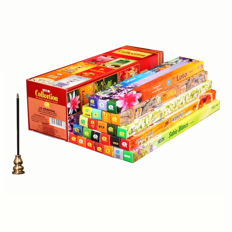 The Collection 25 In 1 Indian Stick Incense Lotus Chandan India Incense