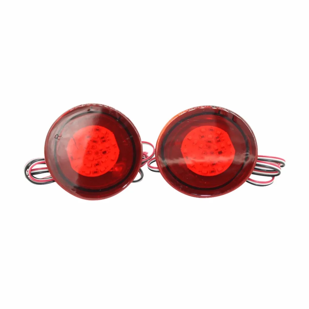 For Nissan Qashqai Red Lens LED Bulbs Car Styling Warning Rear Bumper