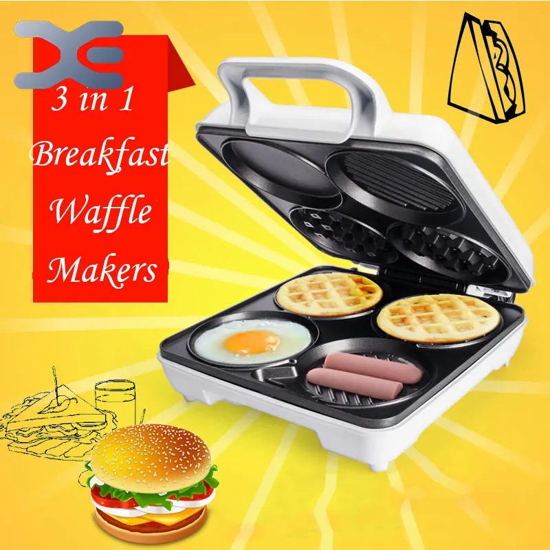 

High Quality Multifunction Machine Waffles Muffin Machine Pancake Machine Breakfast Machine Free Shipping