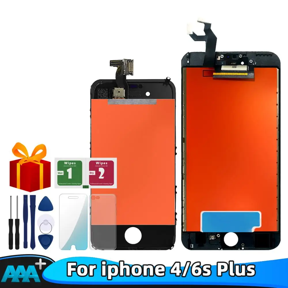 ЖК-дисплей класса AAA + для iPhone 4 6s plus с сенсорным экраном и дигитайзером в сборе