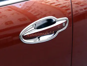 

8PCS Exterior ABS Door Handle Bowl Cover Trim For Peugeot 3008 GT 2017