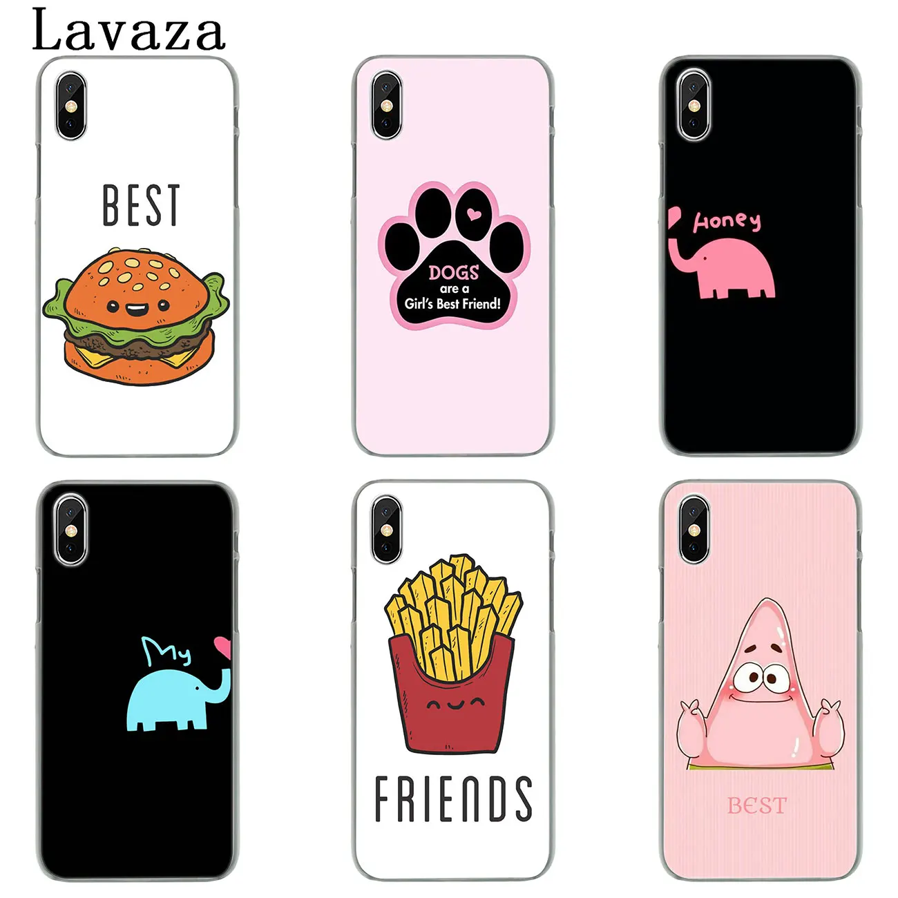 Жесткий чехол для телефона Lavaza Best Friends Girl для iPhone XR X XS 11 Pro Max 10 7 8 6 6S 5 5S SE 4 4S