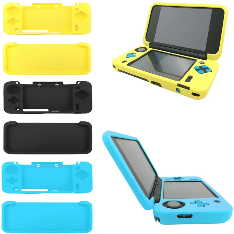 For Nintendo New 2ds Xl 2ds Ll 2dsxl Ll Tempered Glass Screen Protect Silicone Rubber Soft Sleeve Skin Grip Cover Case Protector Screen Protection Protector Casescreen Glass Protector Aliexpress