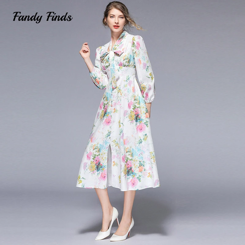 Женское платье с цветочным принтом Fandy Finds повседневное приталенное пляжное v