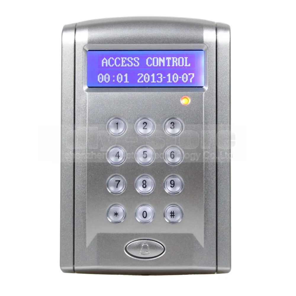 

DIYSECUR Proximity RFID Reader 125KHz Keypad Access Controller Security System Kit With Doorbell Button + 10 Free Keyfobs