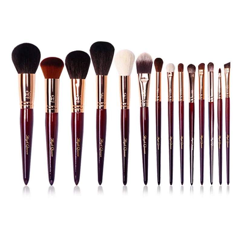 Ongrijpbaar Leer Toneelschrijver Hq 14Pcs Make Up Kwasten Set Natuurlijke Geitenhaar Caramel Kleur Houten  Handvat Cosmetische Brush Kit Merk Make Up Artist pro|Oogschaduw  Applicator| - AliExpress