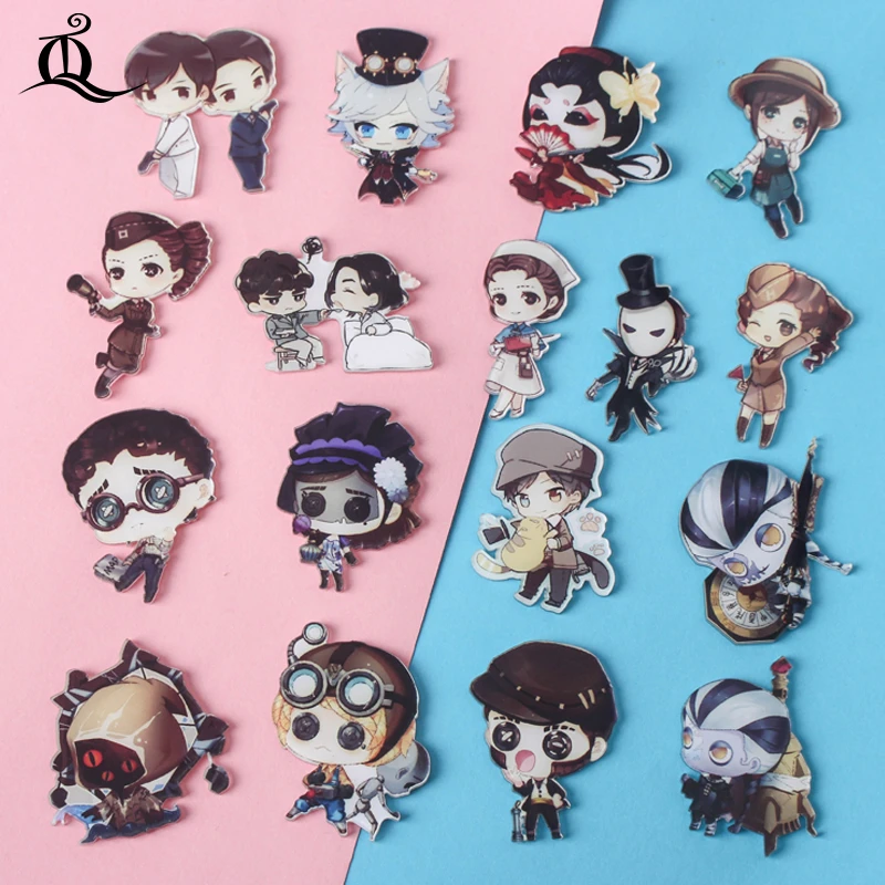 Jl Mix 1pcs Identity V Cartoon Icons On The Pin Kawaii Icon Badge Bacges On Backpack Badges For Clothing Acrylic Badges Z62 Badges Aliexpress