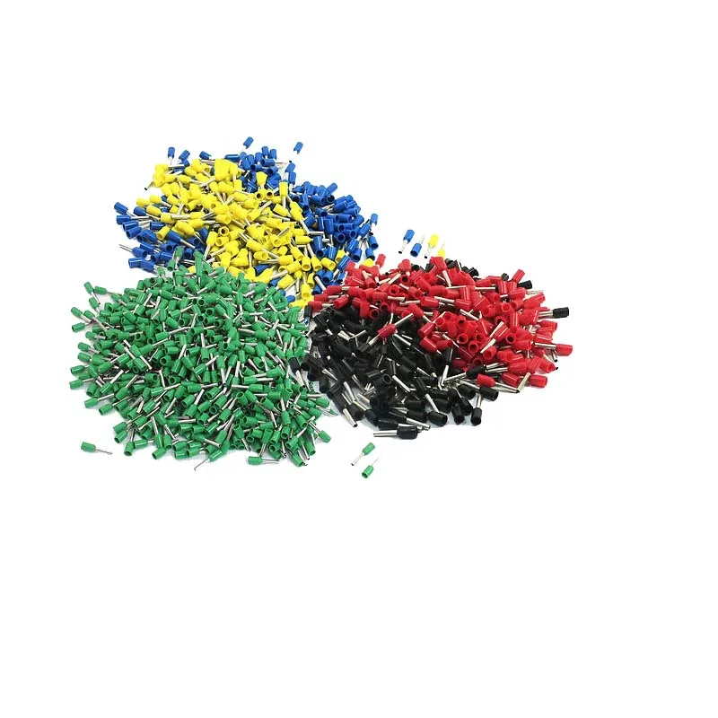 

190Pcs 10AWG Cable Mix Color Plastic Pre Insulated End Ferrule Wiring Terminals E6012