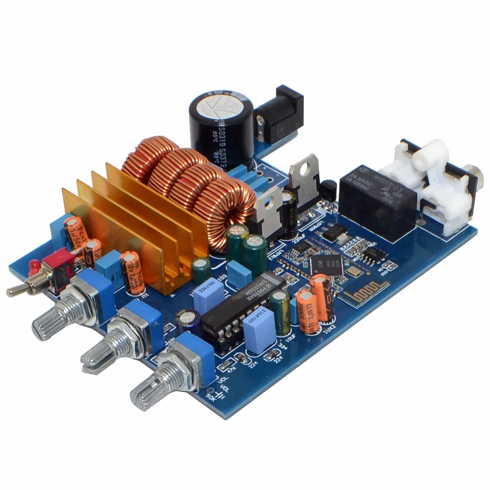 TPA3116+ LM1036 Bluetooth 2,0 класса D 2 канальный усилитель доска 50 Вт+ 50W с высокими частотами регулировки баса 12003199