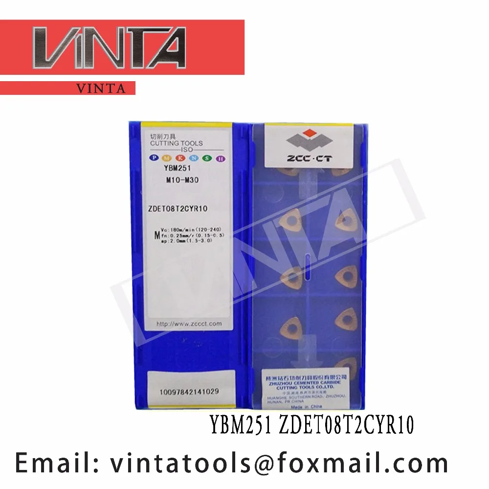 

high quality 10pcs/lots YBM251 ZDET08T2CYR10 cnc carbide turning inserts