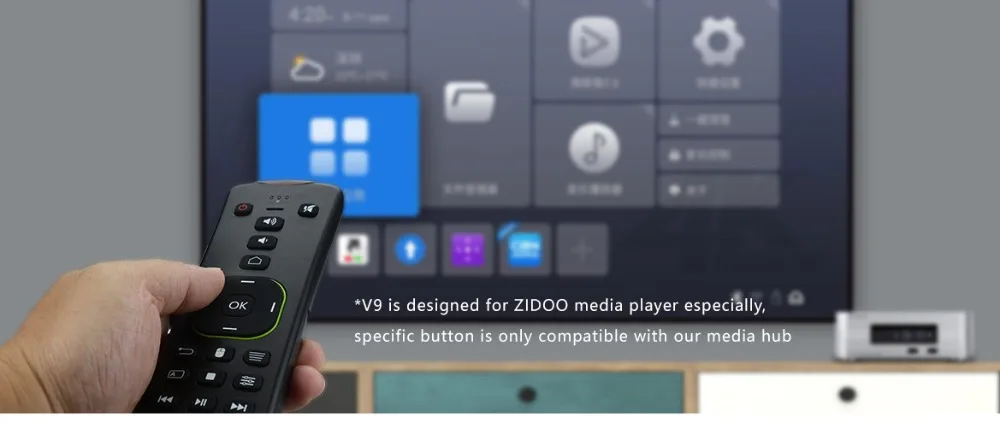 ZIDOO V9 ручка воздушная мышь 2,4 ГГц Беспроводная клавиатура для всех ZIDOO медиаплеер Zidoo Z9S Z10 X9S X10 X20 X20Pro Android tv BOX