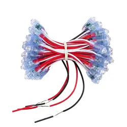 50 шт./лот светодио дный модульная светящаяся гирлянда DC5V IP68 Водонепроницаемый цифровой Full Цвет светодио дный пикселей точки канала свет
