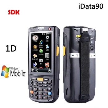 

iData90 Windows Mobile 6.5 Portable Mobile 1D 2D Bacode Data Collector With WIFI Bluetooth2.0 IP65 4000mAh Battery SDK Program