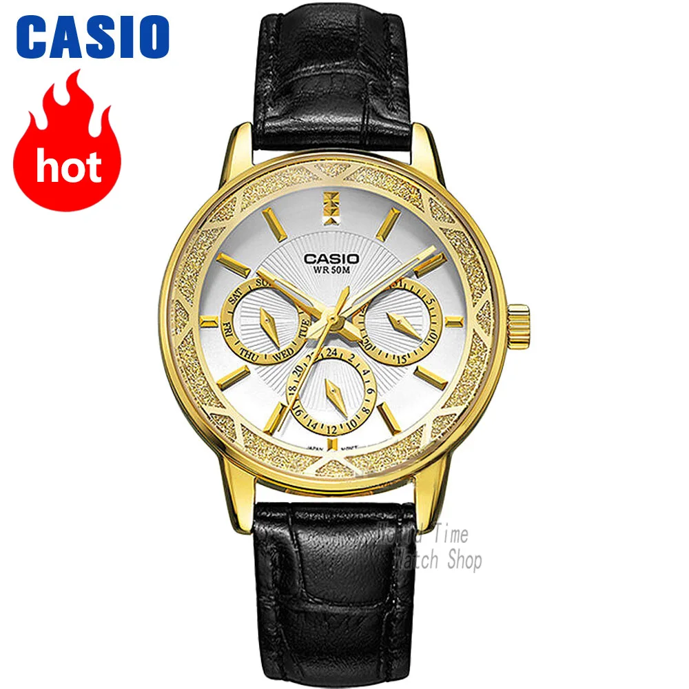 

Casio watch Fashion Business Three Waterproof Steel Ladies LTP-2087GL-1A