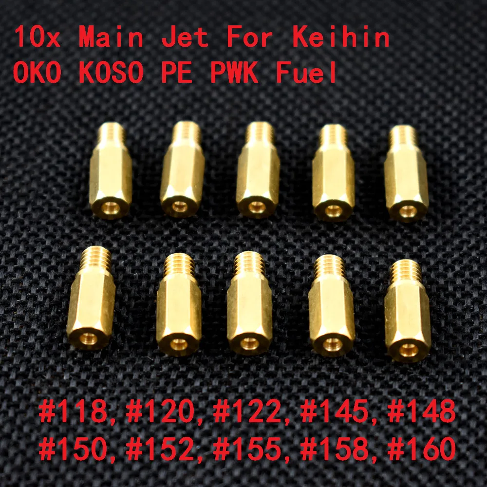 XLJOY Main Jet Set 130/132/135/138/140/142/145/148/150/152 Fits Keihin PWK PE OKO KOSO XLJOY Main Jet Set 130/132/135/138/140/142/145/148/150/152 Fits Keihin PWK PE OKO KOSO