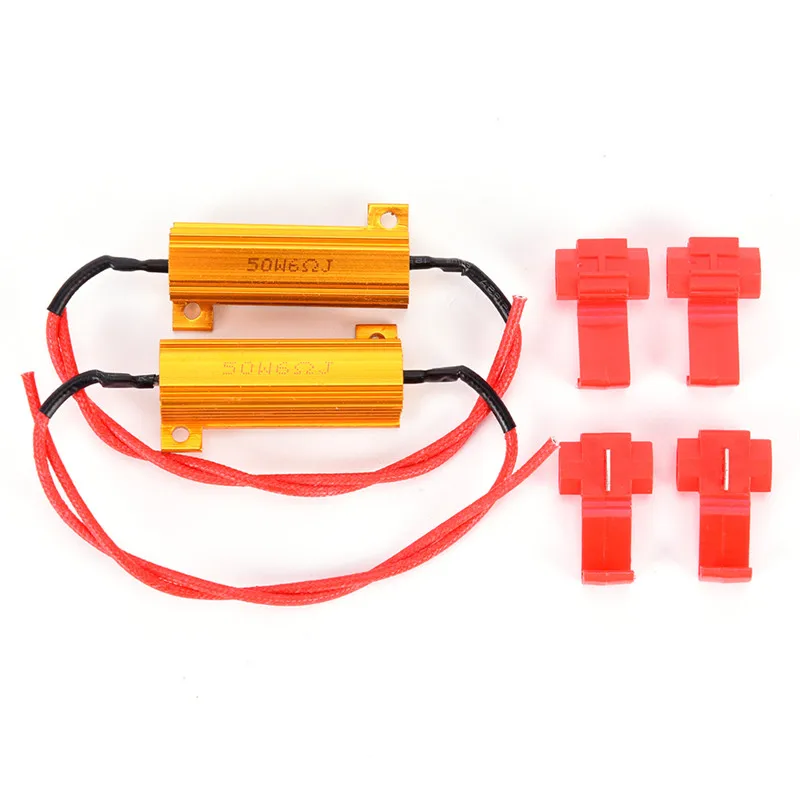 

Fast Hyper Flash Turn Signal Blink 50W 6 ohm RX24 Load Resistor Fix LED Bulb