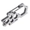 Outdoor multifunction edc tool hexagon wrench para-biner pulley system stainless steel carabiner opener rope hang pulley buckle
