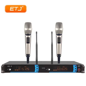 

Professional UHF Wireless Microphone 2 Handheld Transmitter Karaoke Microphone Dynamic Microphone US-7000