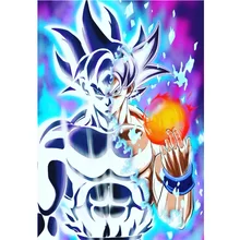 Пользовательские бриллиант картина мультфильм Dragon Ball камни в форме ромба Мандала Павлин Иисус алмазная живопись kerstkaarten рождественские открытки B915