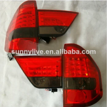 Для BMW X3 E83 светодиодные задние фонари rearlights подсветкой 2003-2007 год красные черные