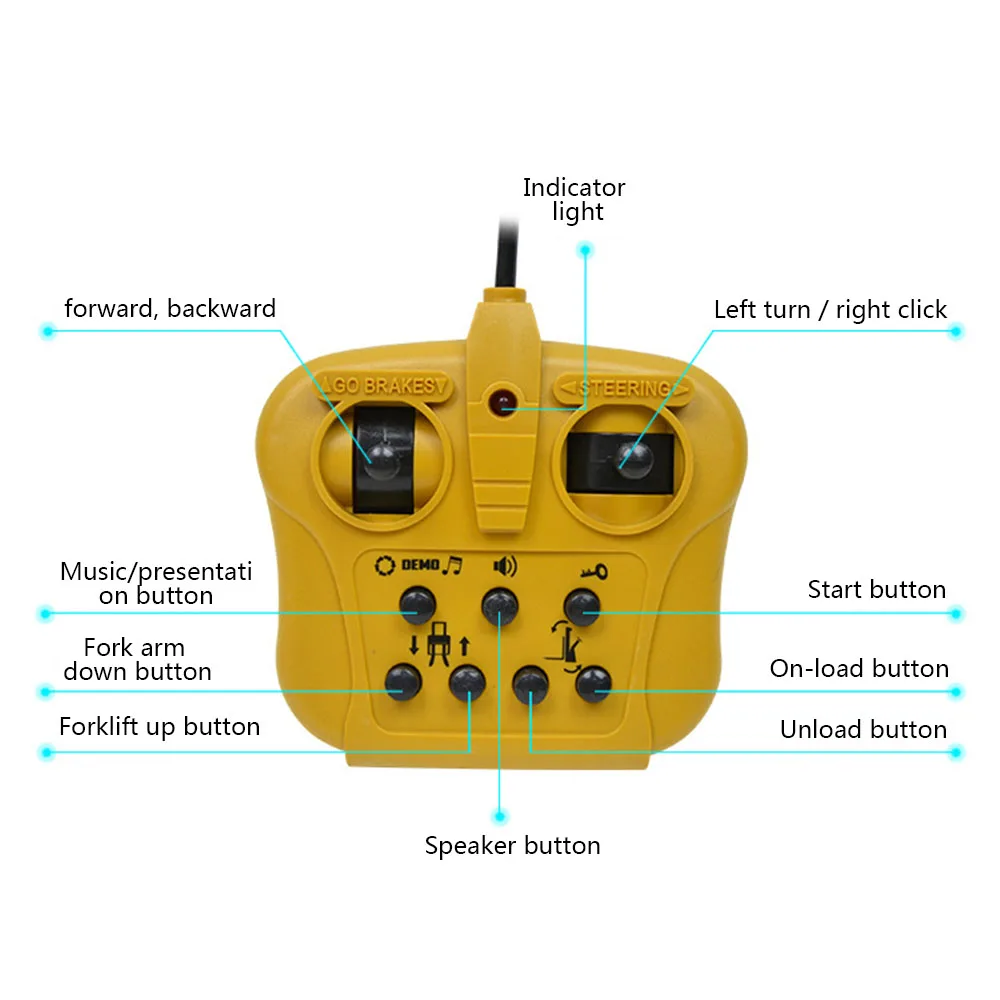 Дистанционное управление грузовик фонари для крана музыкальная игрушка пульт дистанционного управления с перезарядкой Лифт моделирование инженерный кран детская игрушка модель