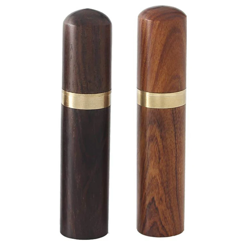 

Hand Sewing Needles Storage Tube DIY Wooden Box Leather Knitting Tools Needle Sandalwood needle holder Storage Sewing Accessory