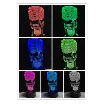 

Wholesale Diode Miniature Incandescent Lamps 7 Colors Changing RGB Controler Touch Sensor USB Acrylic Light Home Decor Kids Toys