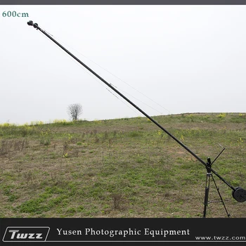 

6 Meter 600CM Crane jib Aluminium Pan Tilt Head Portable Adjustable Length Professional DSLR Video Camera Crane Jib
