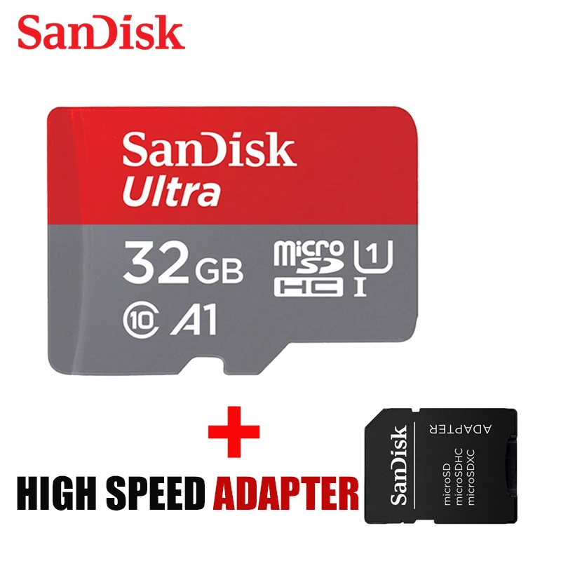 Карта micro sd sandisk 16 ГБ 32 ГБ 64 Гб 200 ГБ карта памяти micro sd 128 ГБ 256 Гб класс 10 до 98 МБ/с./с - Емкость: A1 32G-AP