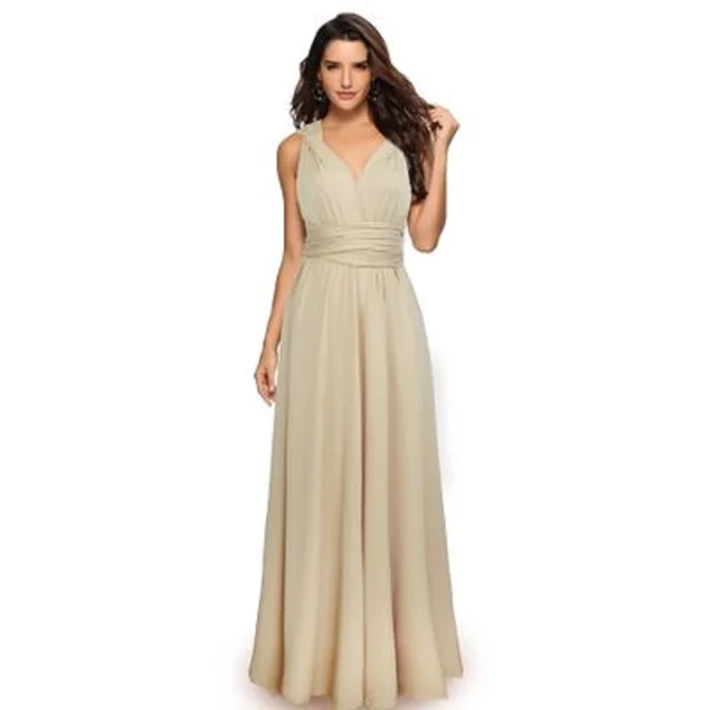 Sexy Women Multiway Wrap Convertible Boho Maxi Club Red Dress Bandage Long Dress Party Bridesmaids Infinity Robe Longue Femme champagne 2hao