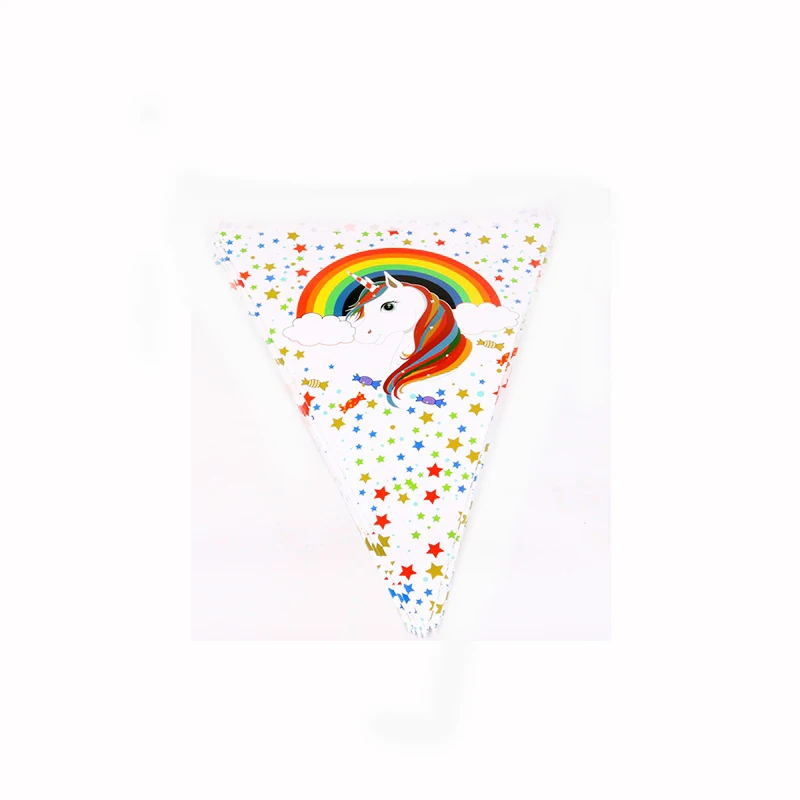 Pack of 10 Childrens Birthday Invitations Rainbow Unicorn