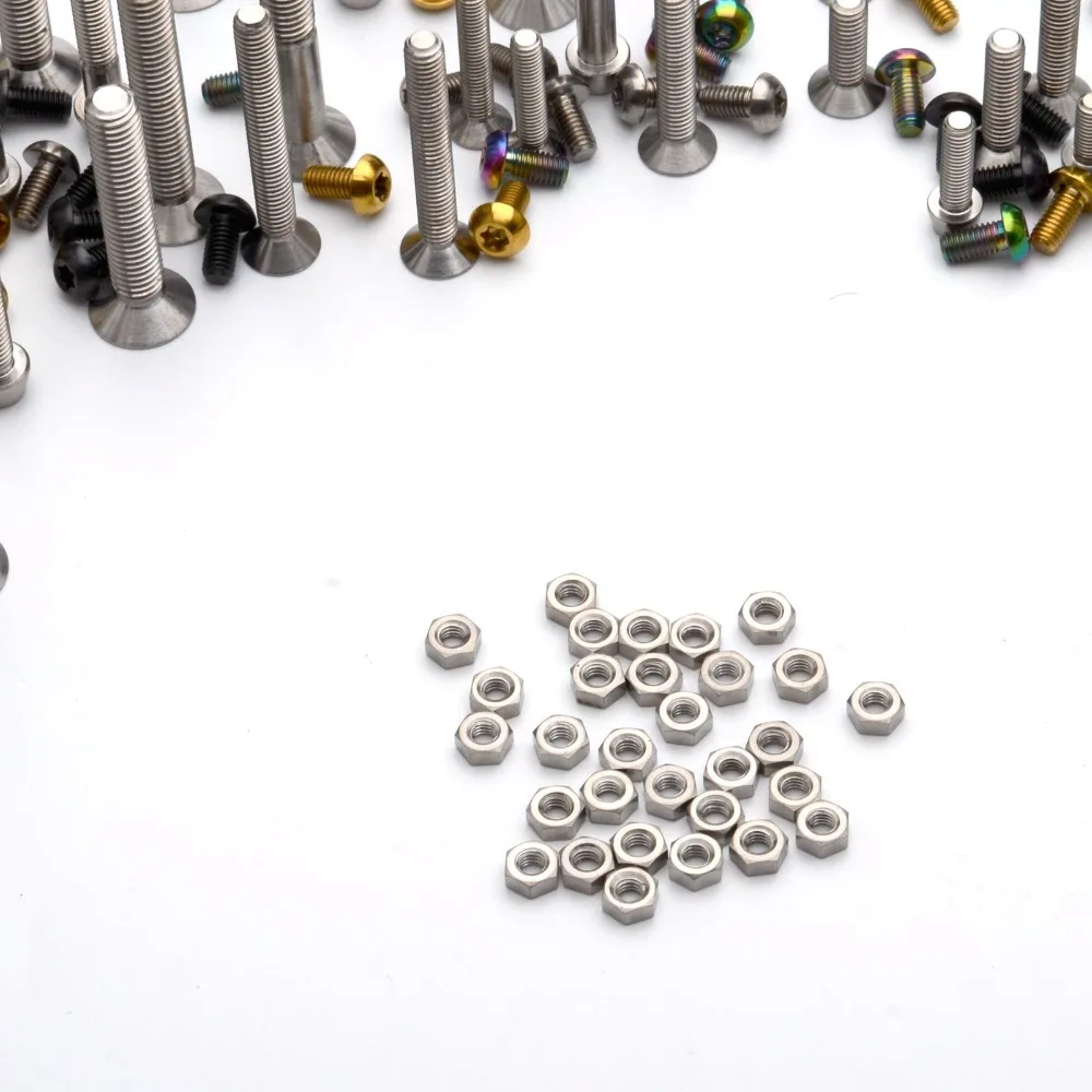 

Free Shipping High Strength Preservative Titanium Ti Gr5 Nuts M4-8 TC4 hex nut Lightweight metal for 10 pcs/lot