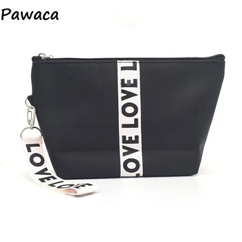 

Letter LOVE Cosmetic Bag Ribbon Woven Sailboat Bag Travel Cosmetics Toiletries Oxford Cloth Bags Daily Necessities Bags