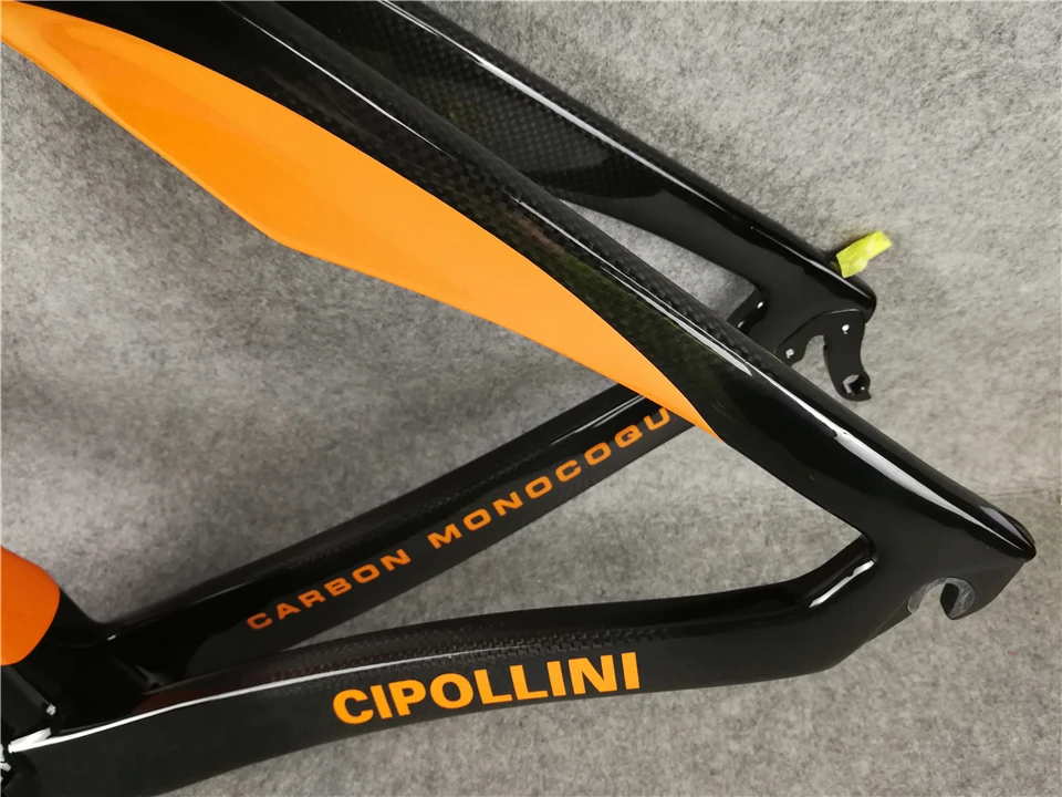 Оранжево черный T1000 3K матовый/глянцевый MCipollini RB1K THE ONE карбоновые шоссейные рамы