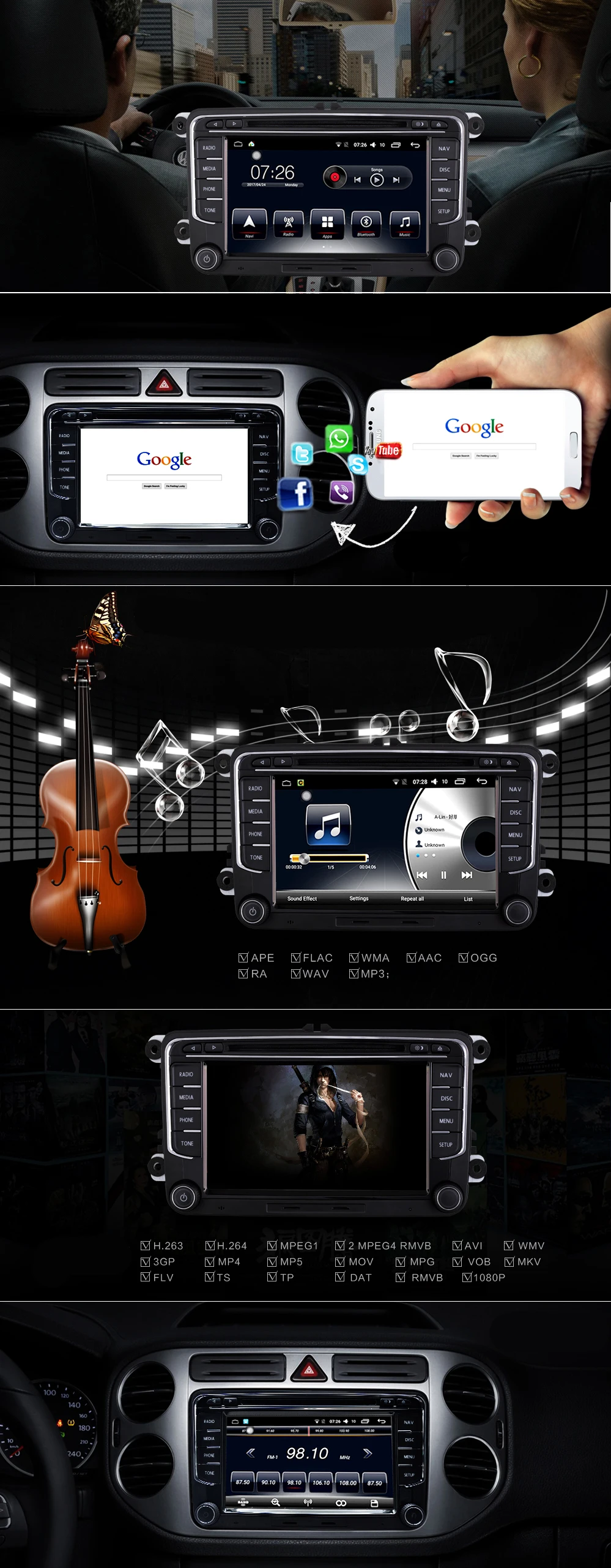 Top D-NOBLE 2 Din 7 Inch Android 7.1 Car DVD Player GPS Navigation Car Radio Stereo FM RDS WIFI 3G Bluetooth for VW CC Passat Golf 7 Top D-NOBLE 2 Din 7 Inch Android 7.1 Car DVD Player GPS Navigation Car Radio Stereo FM RDS WIFI 3G Bluetooth for VW CC Passat Golf 7