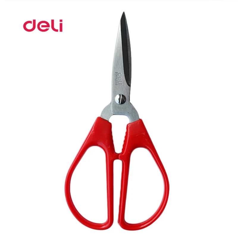 Deli 165mm Stainless Steel Scissors Business Stationery Office School Supply Tailor Shears Home Kitchen Knife Paper Cutter Tool portable metal mini u scissors home tailor cross stitch sewing shears outdoor cutter tool school office supply stationery