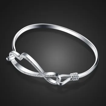 

New 925 sterling silver bracelet girl popular jewelry frosted design solid silver heart bracelet student accessories girl bijoux