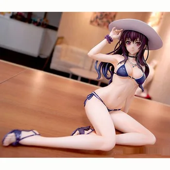 

Sexy Anime figure Misaki Kurehito Kasumigaoka Utaha Swimwear Ver. PVC Action Figure collection model Toys for gift