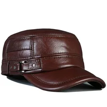 Men's genuine leather baseball cap hat brand new spring real cow leather beret caps hats Men's genuine leather baseball cap hat brand new spring real cow leather beret caps hats