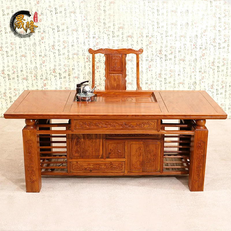 African rosewood mahogany furniture Chinese antique tea tables and