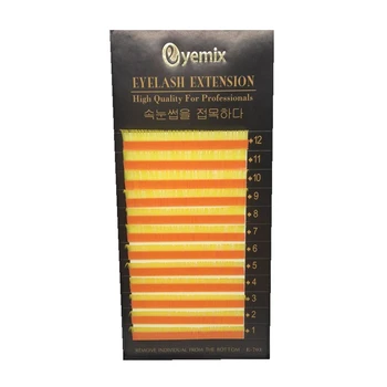 

Eyemix Top Quality Yellow Eyelash Extension Bright Colorful Individual Eyelashes False Eye Lash