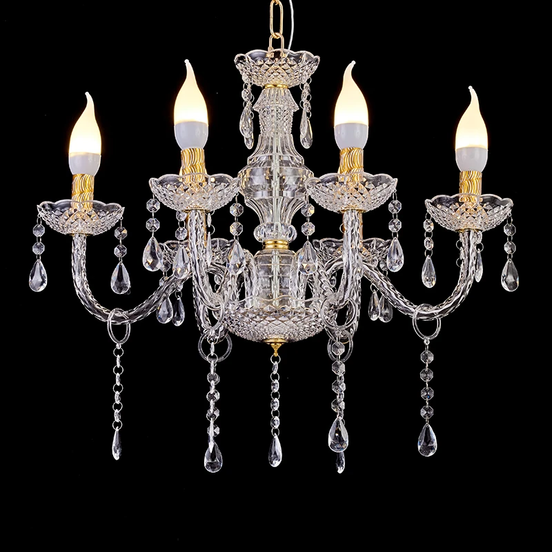 10PCS multi-head acrylic crystal decorative chandelier wedding props living room decoration party supplies