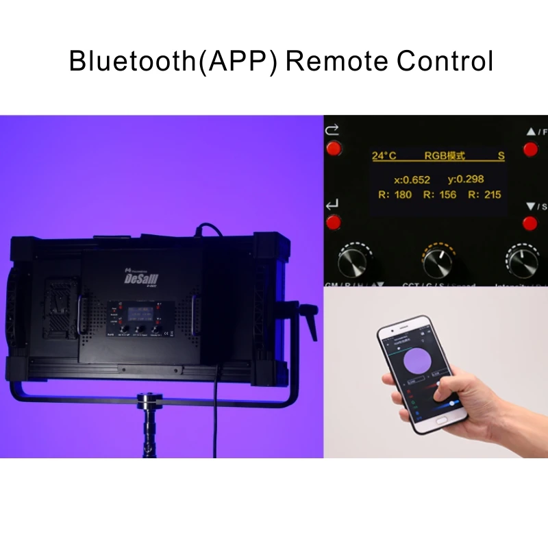 Falcon Eyes 400W RGB Светодиодный светильник для видеосъемки Поддержка Bluetooth(APP) Контроль 8 режимов сцены непрерывный светильник ing лампа DS-812