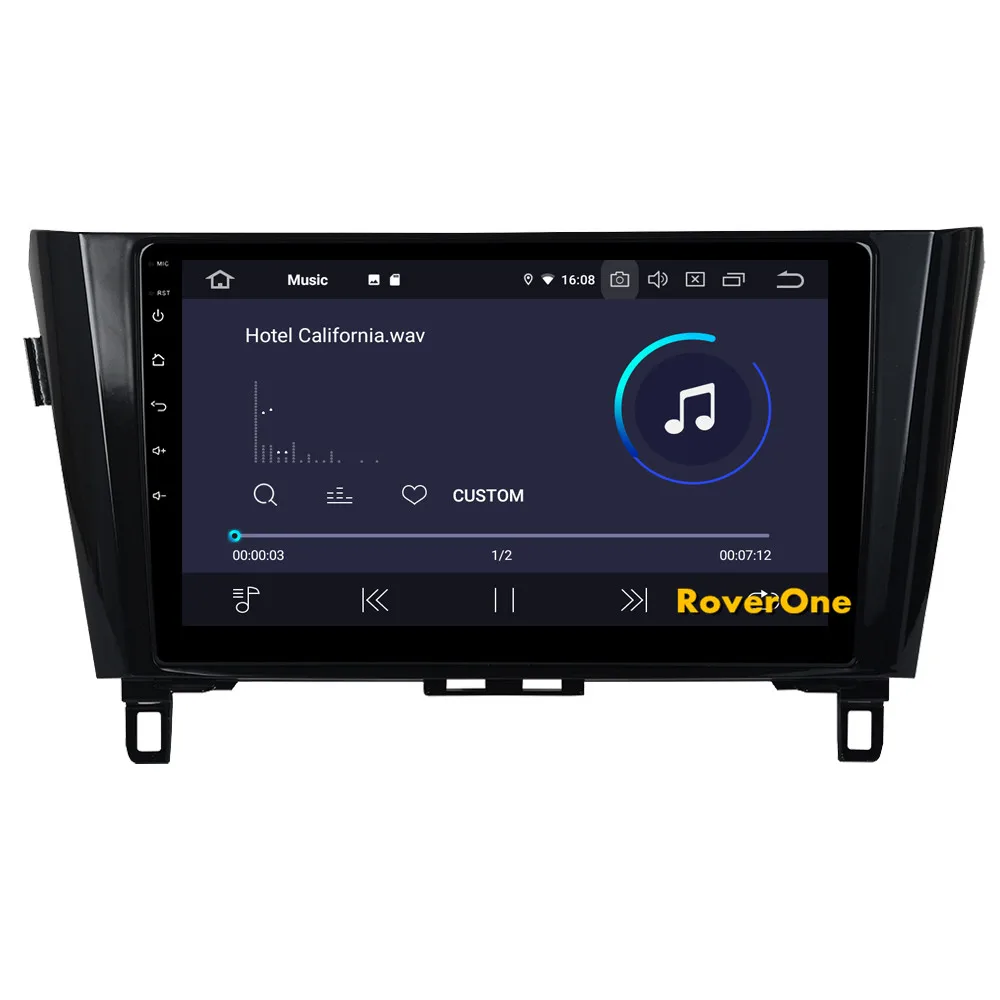 Discount RoverOne For Nissan Qashqai 2014 2015 2016 Android 9.0 Autoradio Car Multimedia Player Radio GPS Navigation Head Unit NO DVD 9