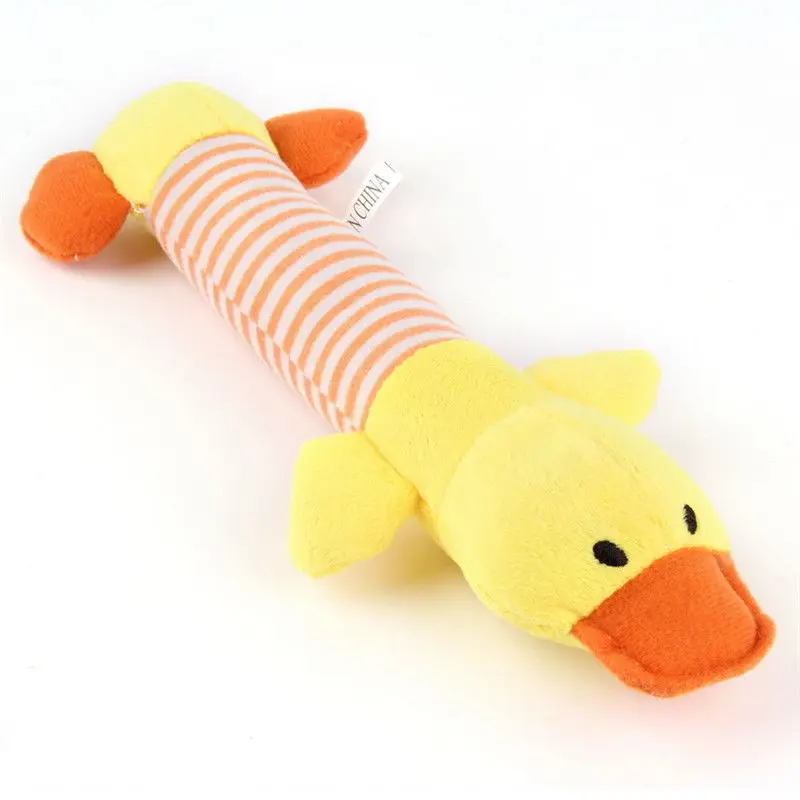 Dog-toy-plush-dog-toy-pet-chew-toy-sound-squeak-duck-stuffed-pig-and-cute-elephant